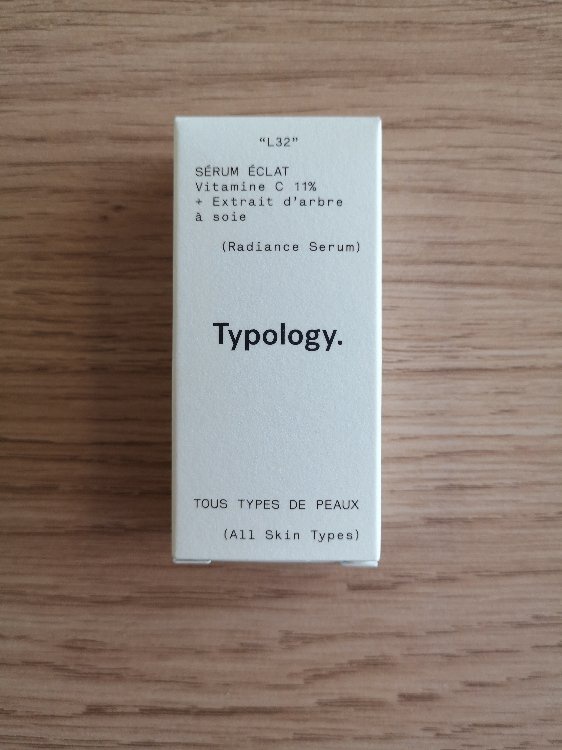 Typology Sérum Éclat Vitamin C 11% + Extrait D’arbre À Soie