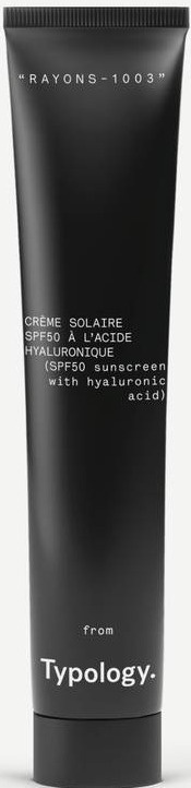 Typology SPF 50 Face Sunscreen With Hyaluronic Acid