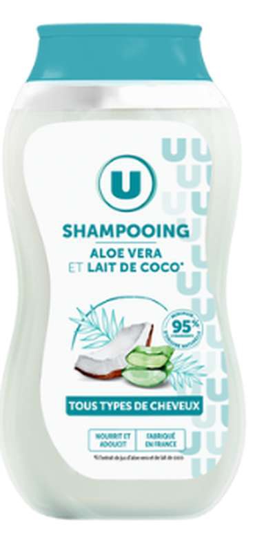 U Shampooing Tous Types De Cheveux, Lait De Coco & Aloe Vera -