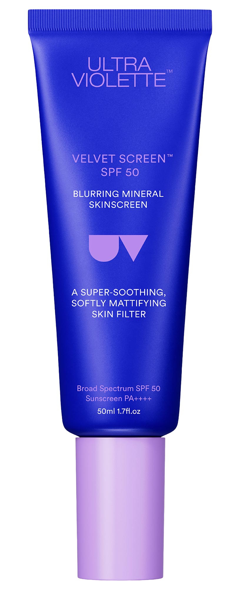 Ultra Violette Velvet Screen SPF 50 Mattifying Mineral Fragrance Free Facial Sunscreen