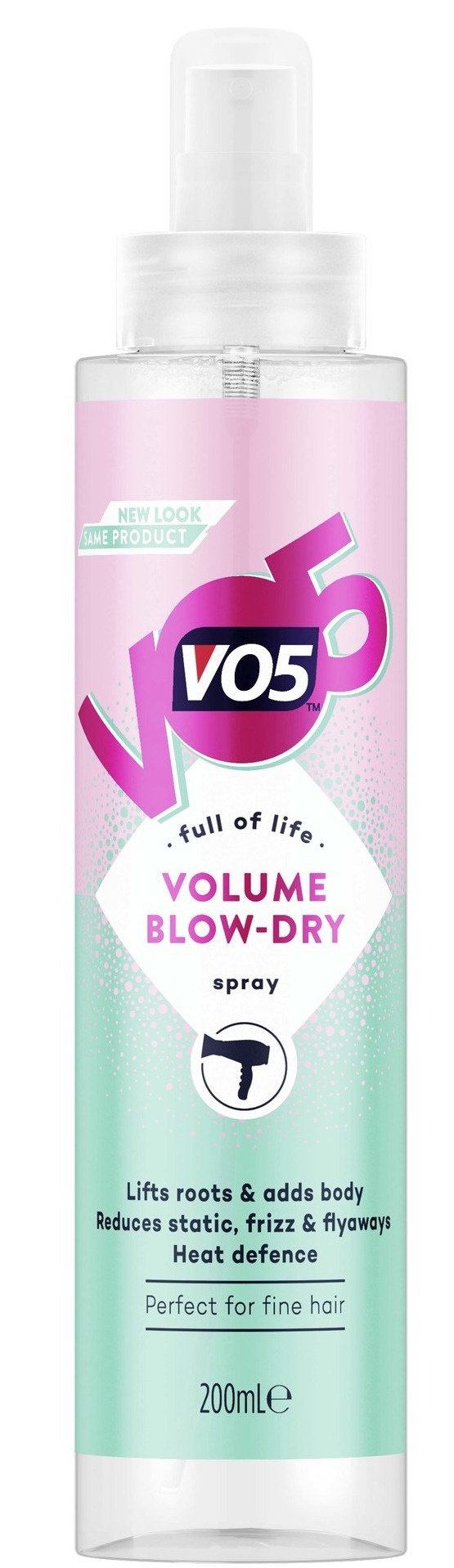 V05 Vo5 Amplified Volume Blow Dry Heat Defense Lotion Spray