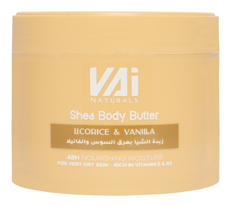 VAI Shea Body Butter Licorice & Vanilla
