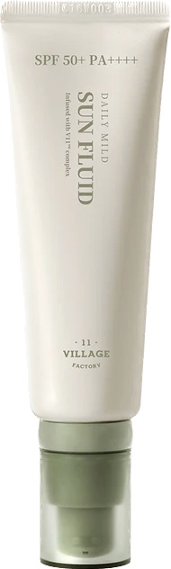 VILLAGE 11 FACTORY Daily Mild Sun Fluid SPF 50+ PA++++