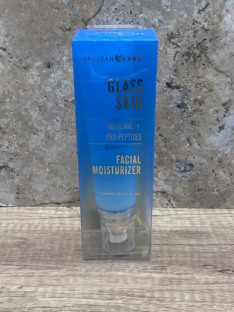 Valjean Labs Glass Skin Squalane + Pro-peptides Facial Moisturizer