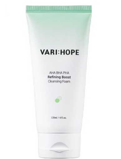 Vari:Hope AHA BHA PHA Refining Boost Cleansing Foam