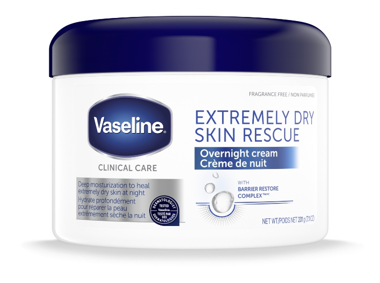 Vaseline Extremely Dry Skin Rescue Overnight Cream