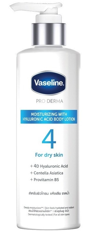 Vaseline Pro Derma Moisturizing With Hyaluronic Acid Body Lotion
