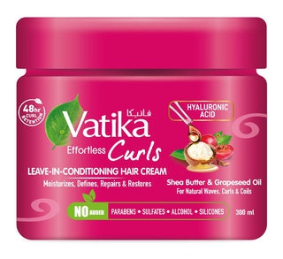 Vatika Effortless Curls Leave-In-Conditioning Hair Cream