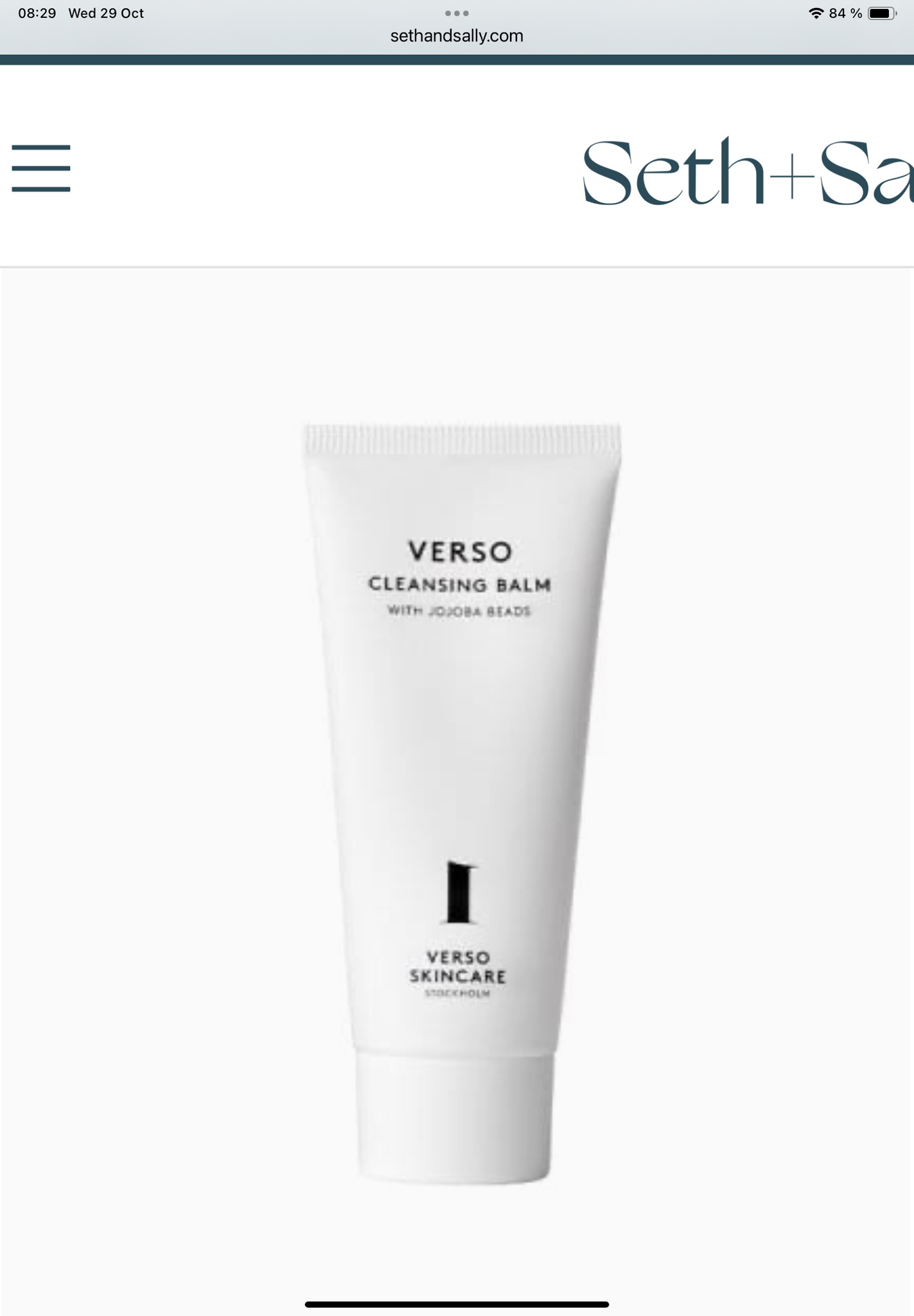 Verso Cleansing Balm
