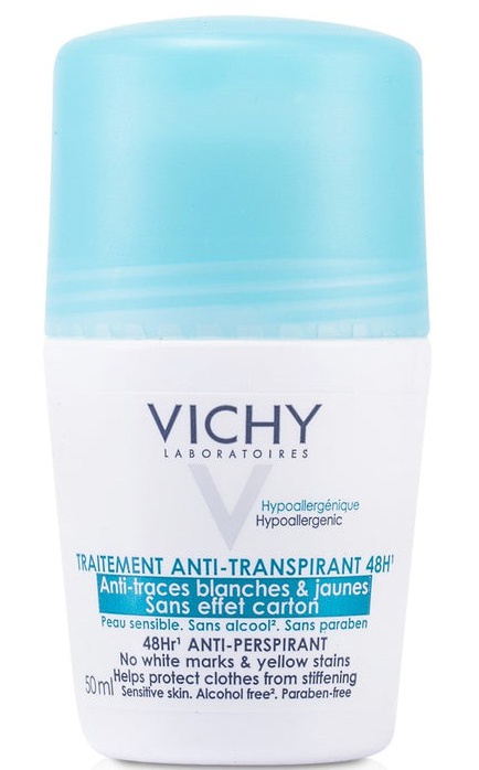 Vichy Antitranspirant Roll-on Anti-flecken 48h