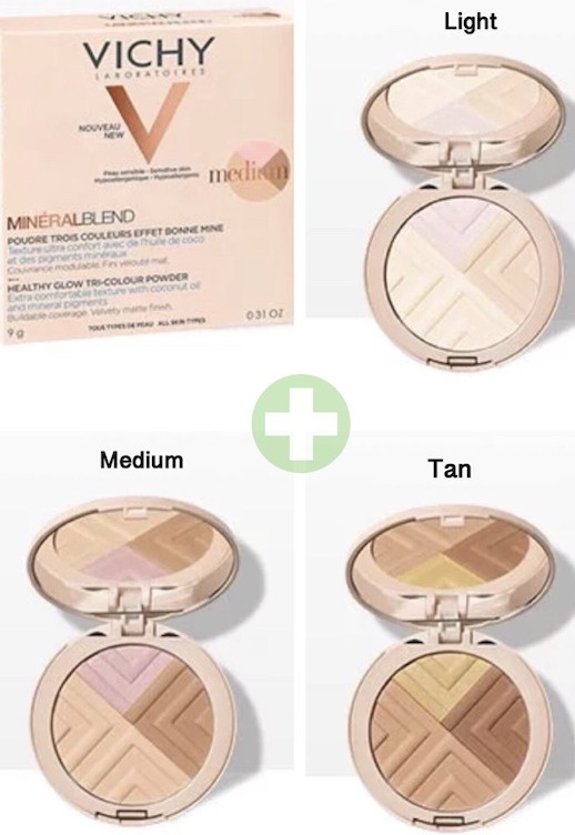 Vichy Mineralblend Tri-Colour Powder
