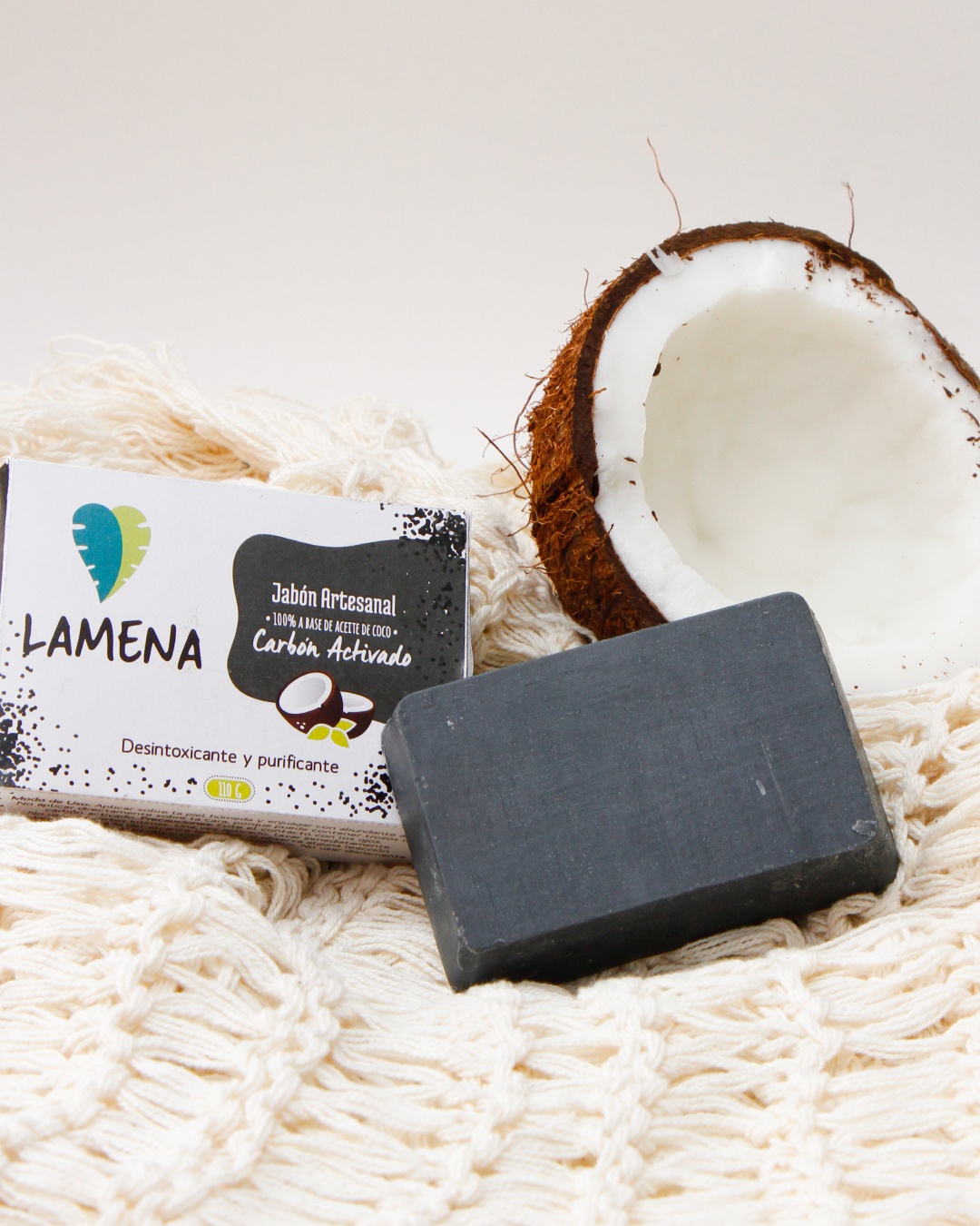 Vidamena (Lamena - Lacora) Jabón Artesanal Carbón Activado