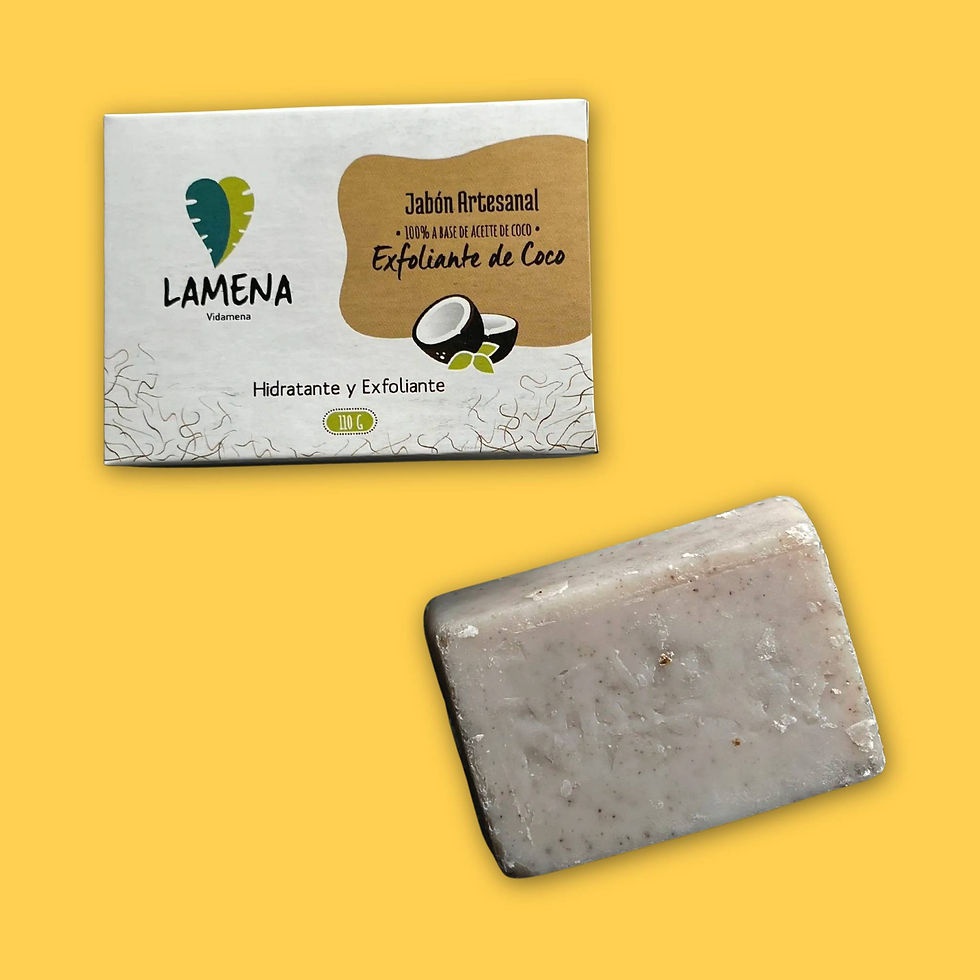 Vidamena (Lamena - Lacora) Jabón Artesanal Exfoliante De Coco