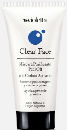 Violetta Clear Face Peel Off Mask with Charcoal