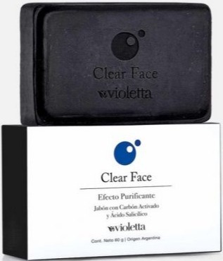 Violetta Clear Face Soap with Activate Carbon