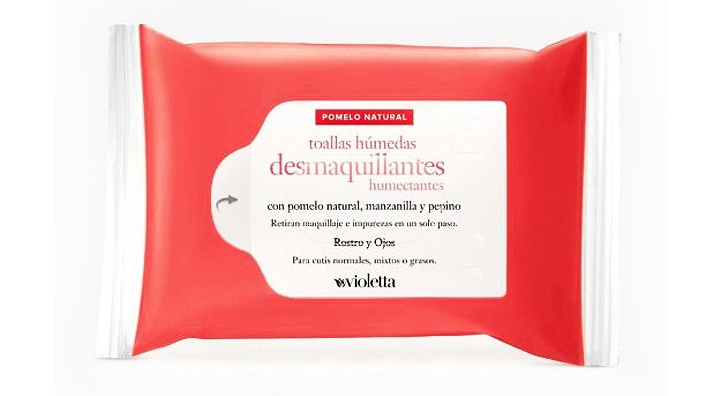 Violetta Pomelo Natural Toallas Desmaquillantes