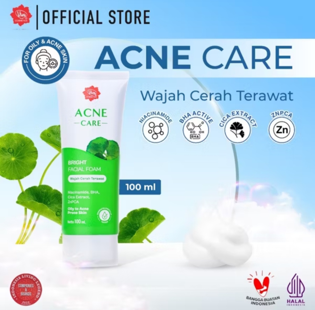 Viva Cosmetics Acne Care Bright Facial Foam