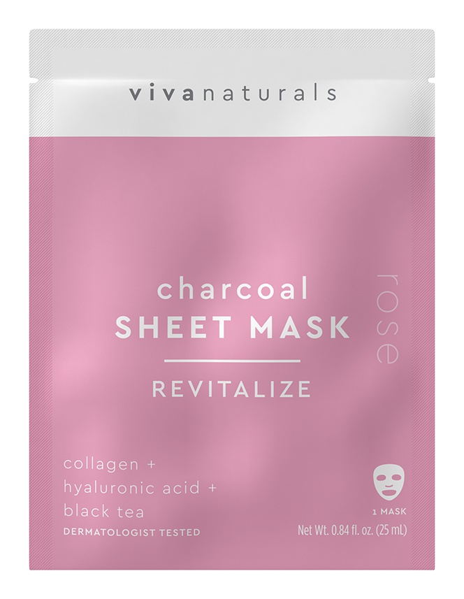 Vivanaturals Charcoal Sheet Mask Revitalize