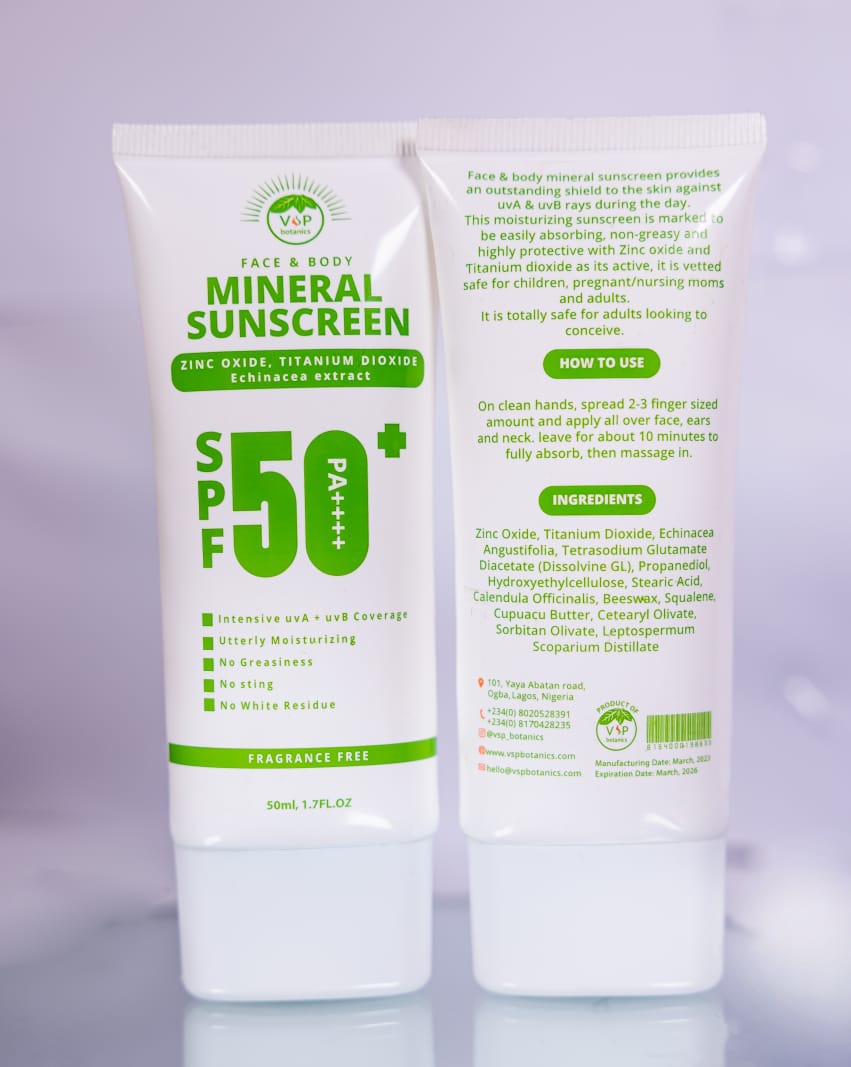 Vsp botanics Mineral Sunscreen