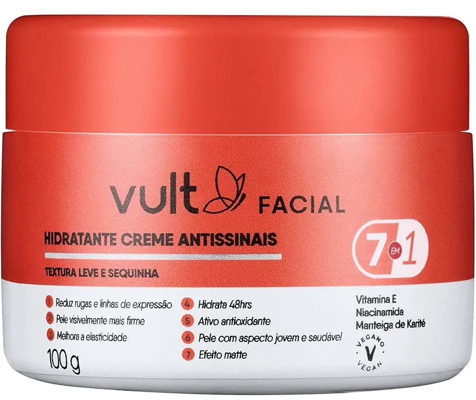 Vult Hidratante Creme Antissinais 7 Em 1