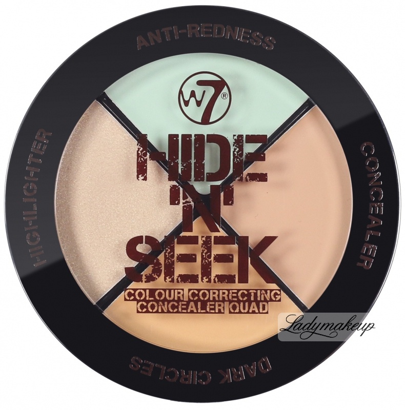 W7 Hide 'N' Seek - Set Of 3 Concealers + Highlighter