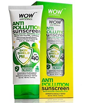 WOW skin science Anti Pollution Sunscreen Lotion Spf 40