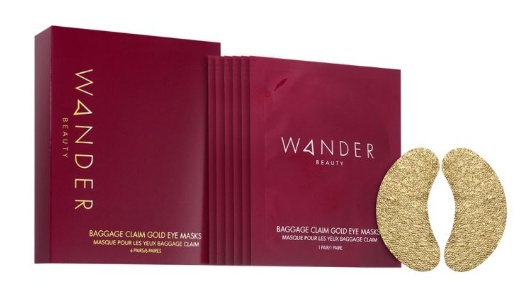 Wander Beauty Baggage Claim Gold Eye Masks