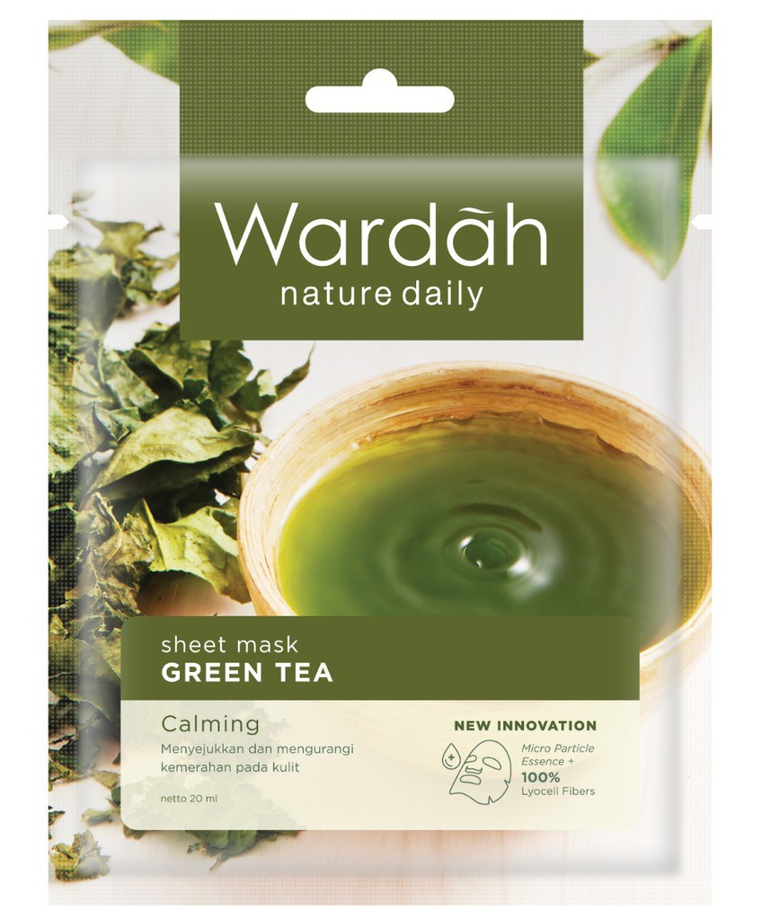 Wardah Nature Daily Sheet Mask Green Tea
