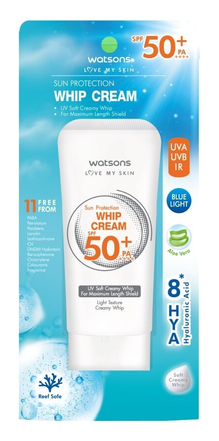 Watsons Sun Protection Whip Cream SPF50+ Pa++++