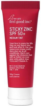 We are Feel good Inc Sticky Zinc SPF 50+ Medium Tint