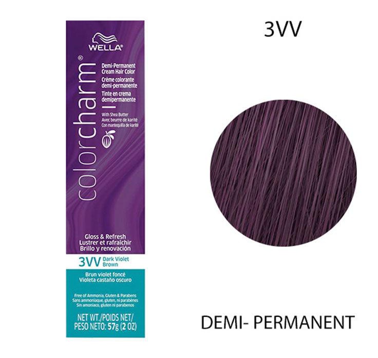 Wella Professionals Colorcharm Demi-permanent 3vv Dark Violet Brown