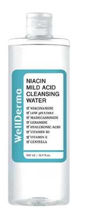 Wellderma Niacin Mild Acid Cleansing Water