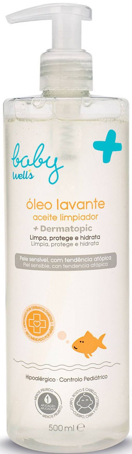 Wells Óleo Lavante Dermatopic Bebé Pele Atópica