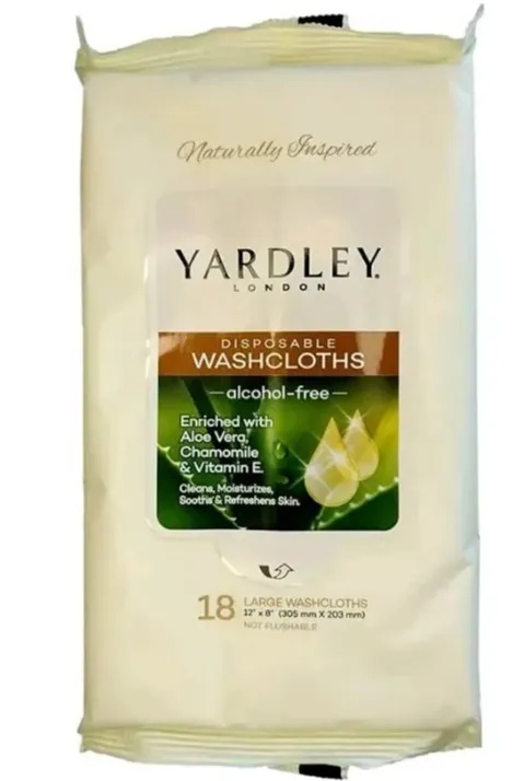 Yardley London Disposable Washcloths