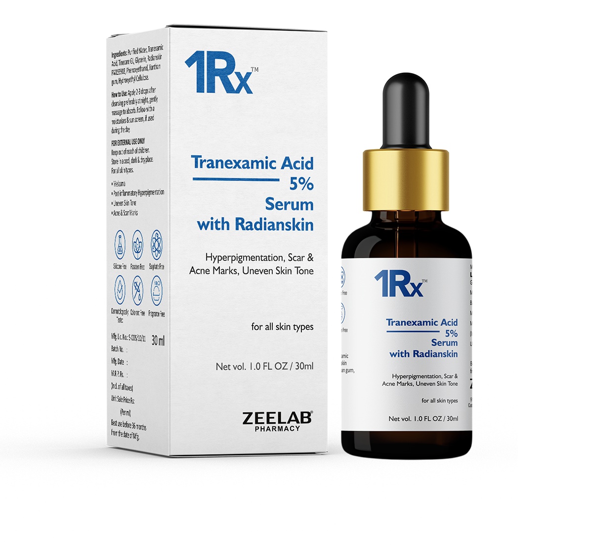 Zeelab pharmacy 1rx Tranexamic Acid 5% Face Serum