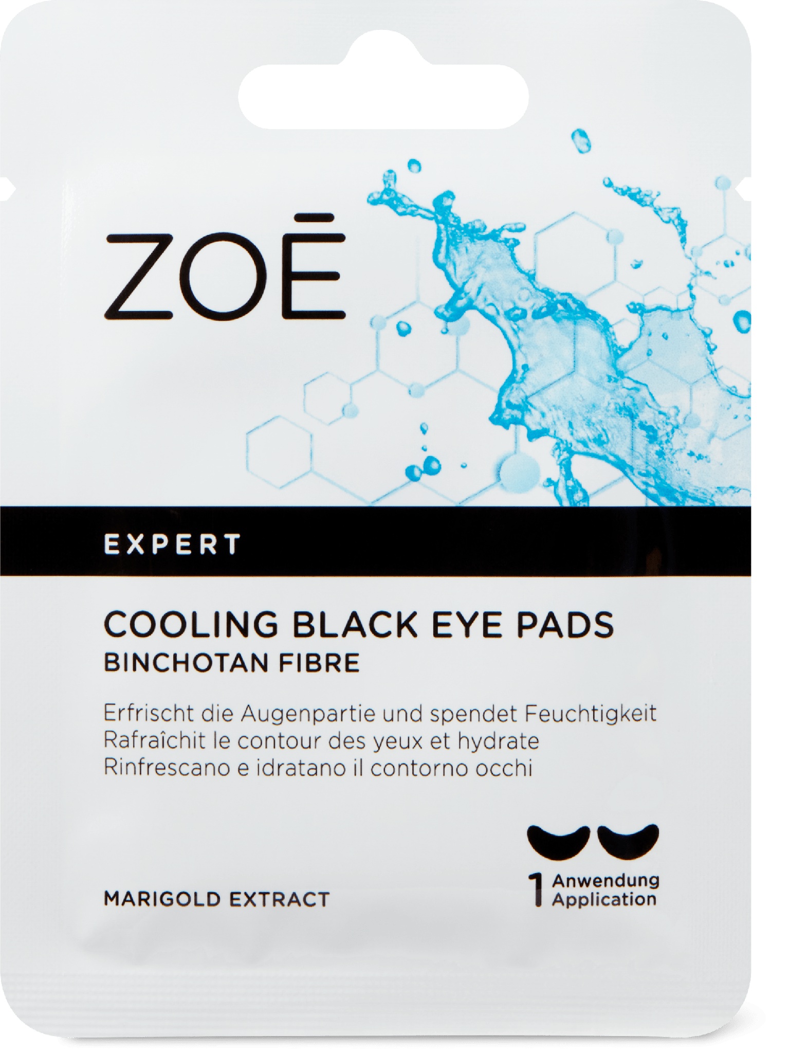 Zoé Expert Cooling Black Eye Pads