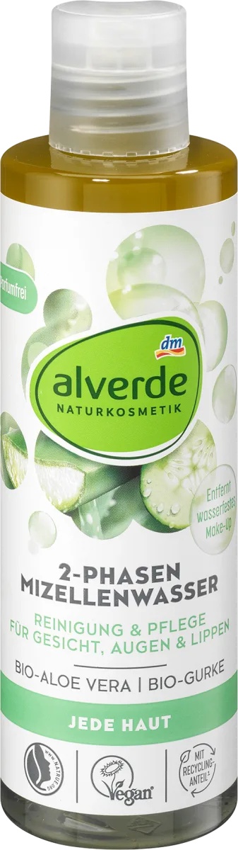 alverde 2-Phasen Mizellenwasser
