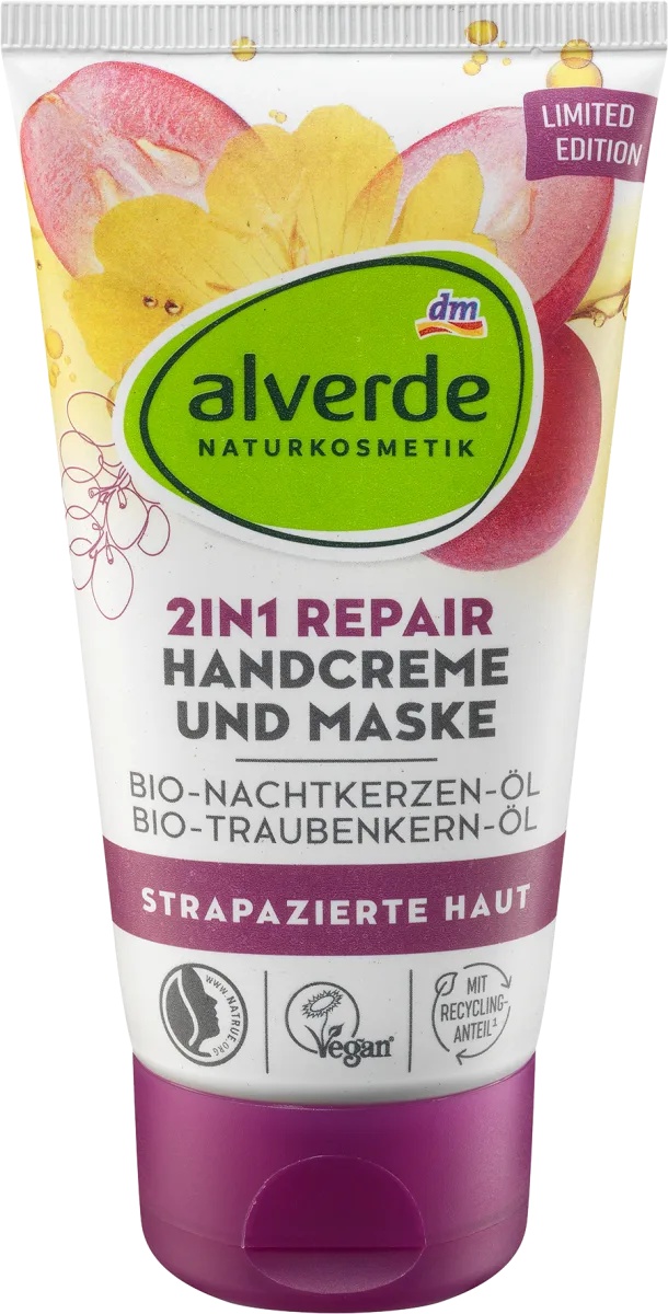 alverde 2in1 Repair Handcreme Und Maske