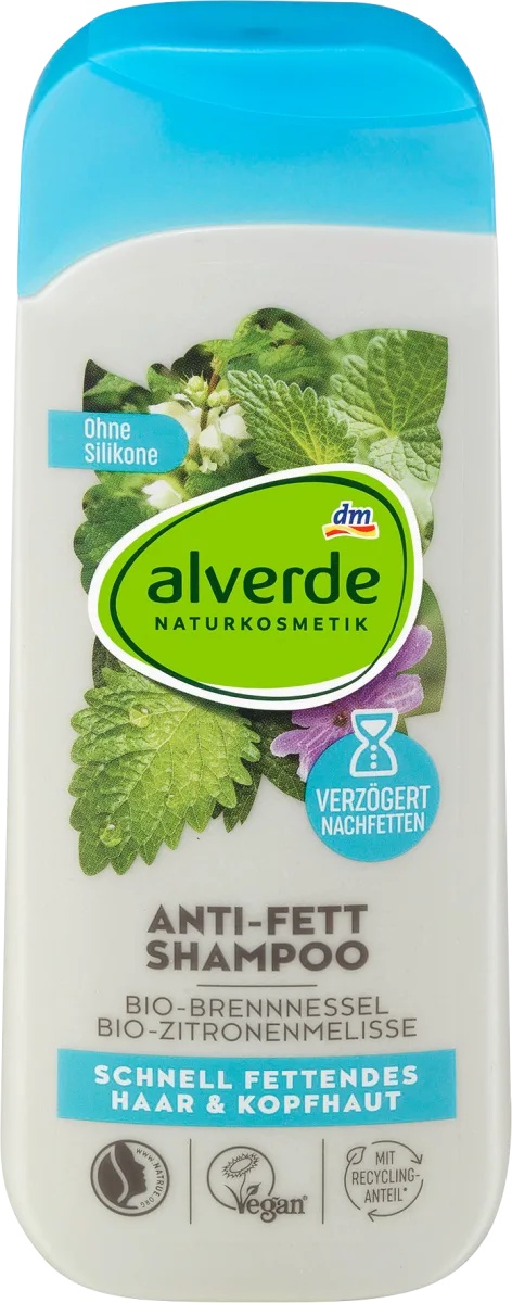 alverde Anti-Fett Shampoo Bio-Brennnessel Bio-Zitronenmelisse