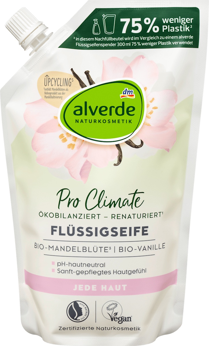alverde Flüssigseife Mandelblüte & Vanille