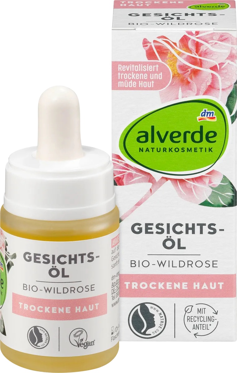 alverde Gesichtsöl Bio-Wildrose