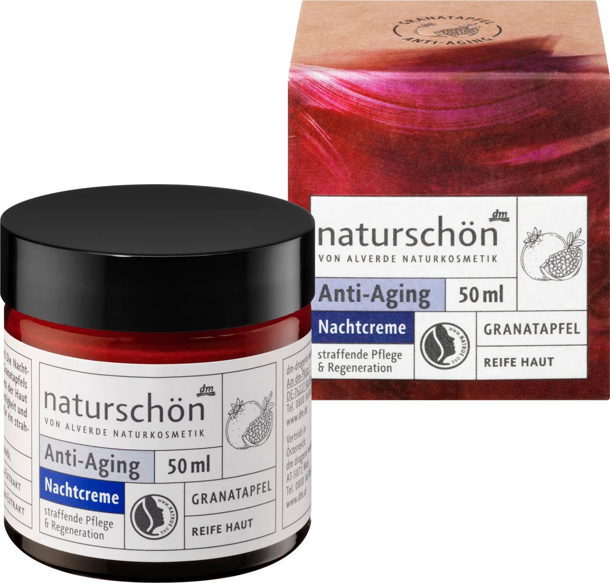 alverde Naturschön Anti-Aging Nachtcreme Granatapfel
