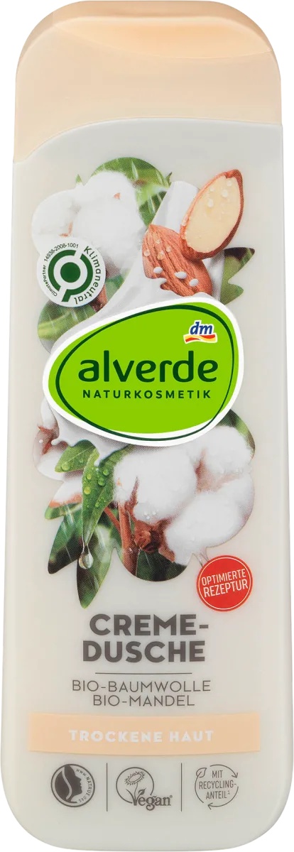 alverde Pflegedusche Bio-Baumwolle Bio-Mandel