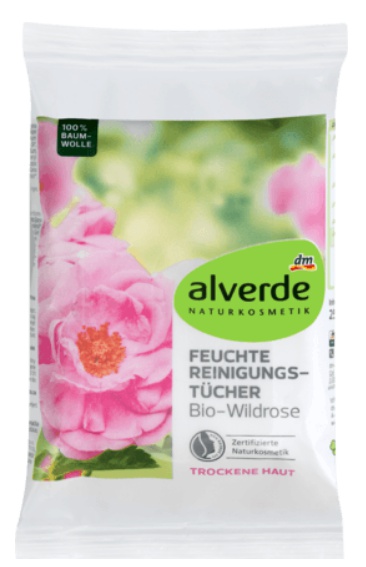 alverde Reinigungstücher Bio-Wildrose