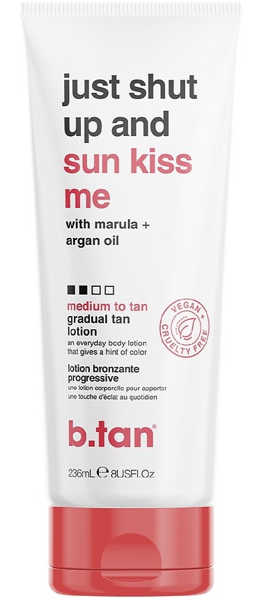 b.tan Just Shut Up And Sun Kiss Me Gradual Tan Lotion