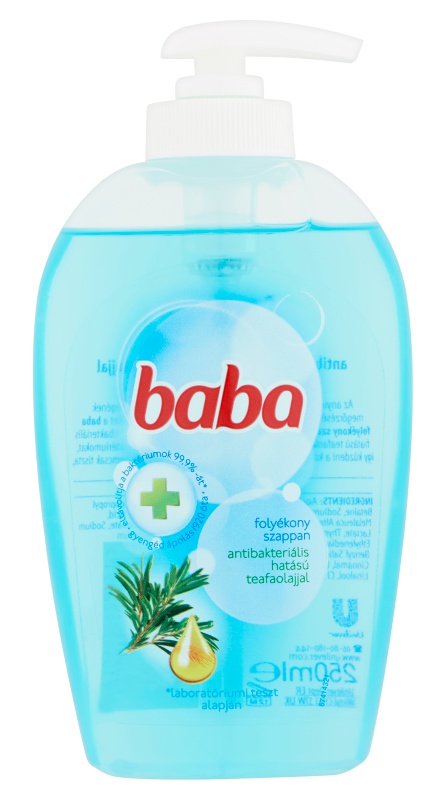 baba Folyékony Szappan Antibakteriális Hatású Teafaolajjal