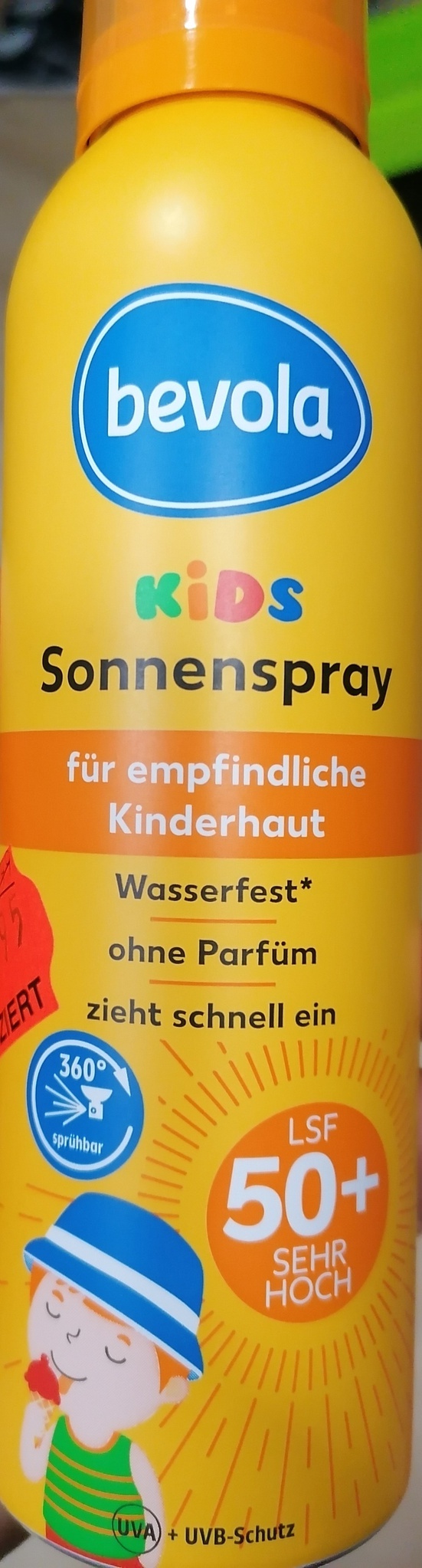 bevola Kids Sonnenspray LSF 50+