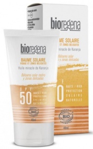 bioregena Baume Solaire Visage Et Zones Delicates SPF 50+