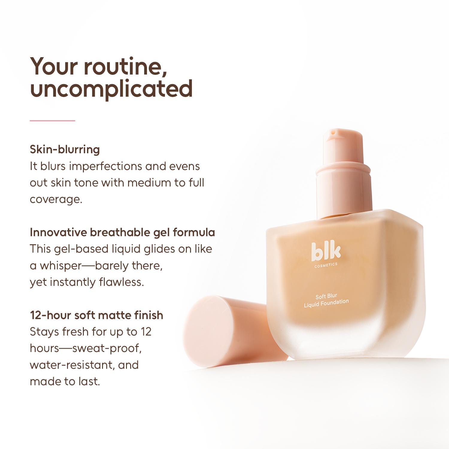 blk Cosmetics Soft Blur Liquid Foundation