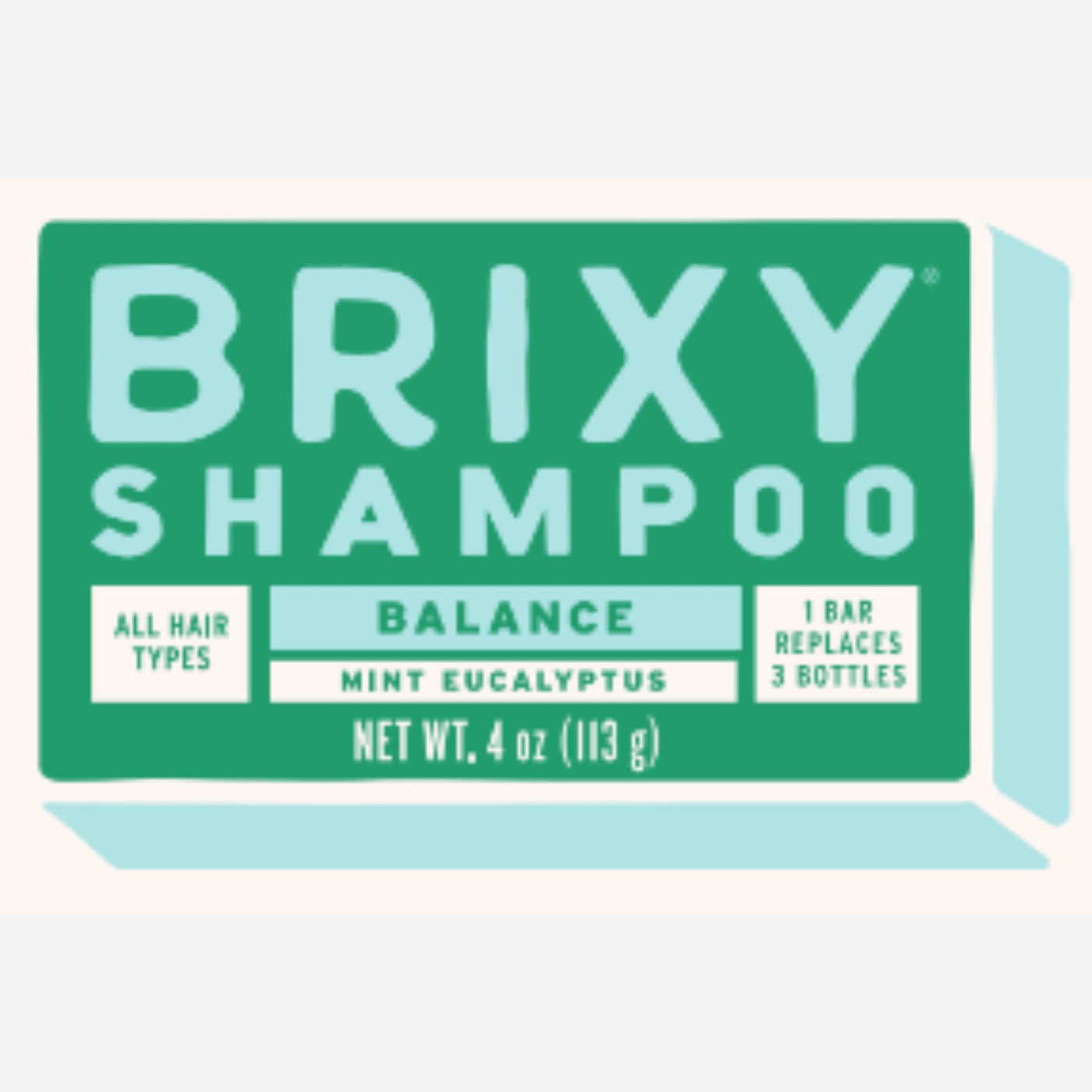 brixy Balance Shampoo Bar - Mint Eucalyptus